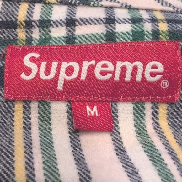 SUPREME Pink Tartan Plaid Flannel Cargo Vest Size Medium - Picture 8 of 10